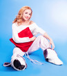 woman wearing pajamas
