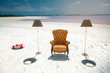 Foto: armchair on the beach armchair on the beach