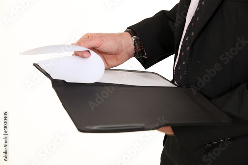 Photo: Closeup on a notepad Closeup on a notepad
