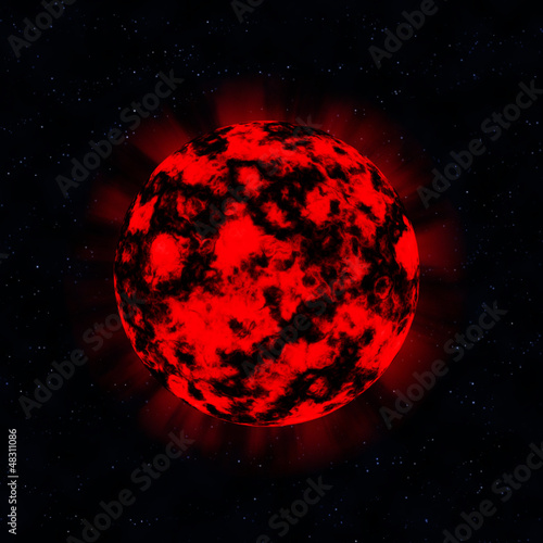 Illustration: EXPLOSION in deep space EXPLOSION in deep space