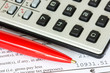 Tax or taxes concept