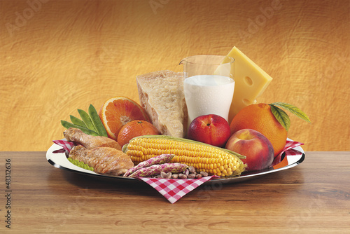 Photo: Composition with vegetables and fruits Composition with vegetables and fruits