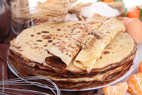 Photo: crepes and ingredient crepes and ingredient