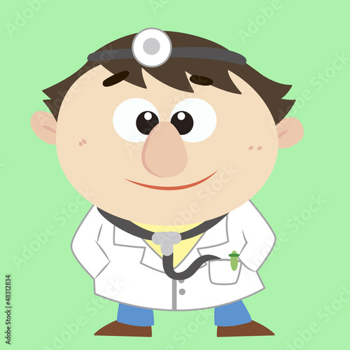 Vector: Doctor ,Cartoon Character, Vector Illustration Doctor ,Cartoon Character, Vector Illustration