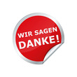 Button Sticker WIR SAGEN DANKE