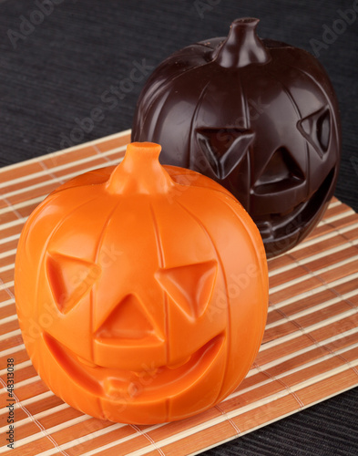 Photo: Two Pumpkin chocolate halloween Two Pumpkin chocolate halloween