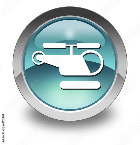 Illustration: Light Blue Glossy Pictogram "Heliport / Helipad" Light Blue Glossy Pictogram "Heliport / Helipad"