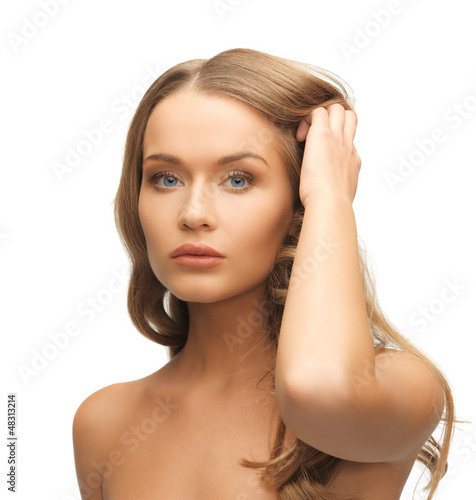 Photo: beautiful woman with long hair beautiful woman with long hair