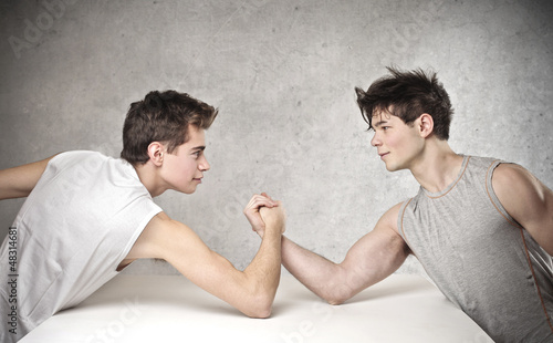 Photo: arm wrestling arm wrestling