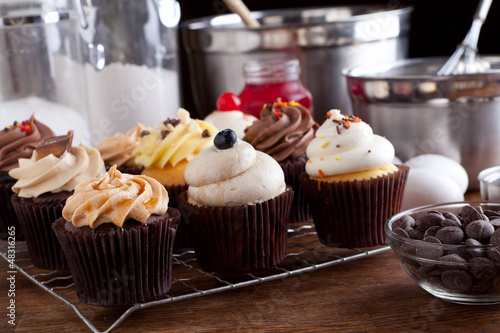 Photo: Variety of Gourmet Cupcakes Variety of Gourmet Cupcakes