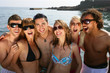 Group of friends at the beach