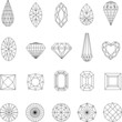 Vector: Set of diamonds Set of diamonds
