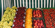 A Display of Fresh Fruit on a Market Stall.
