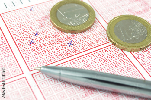 Photo: Winning lottery ticket Winning lottery ticket