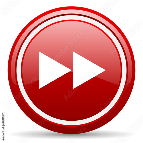 Illustration: scroll red glossy icon on white background scroll red glossy icon on white background