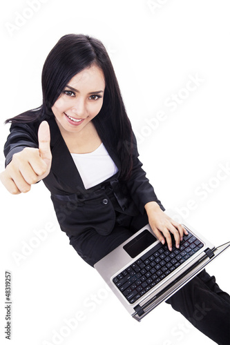 Photo: Excited businesswoman Excited businesswoman