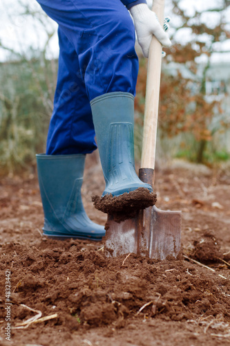 Photo: Close up of a digging Close up of a digging