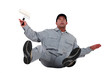 craftsman painter slipping and falling
