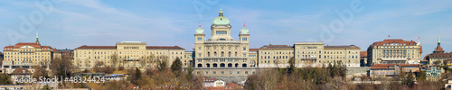 Photo: Bundeshaus in Bern, Panoramic View Bundeshaus in Bern, Panoramic View
