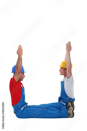 Photo: Posing builders Posing builders
