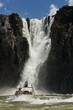 Dinghy under the  the Iguazu Falls