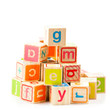 Wooden alphabet blocks. Baby Blocks