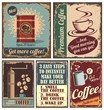 Vintage coffee posters and metal signs