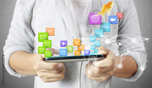 Photo: Touch screen mobile phone Touch screen mobile phone