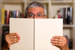 Handsome man reading
