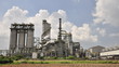 Oil and chemical factory with sky