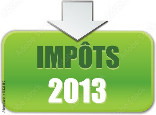 Vector: bouton impôts 2013 bouton impôts 2013