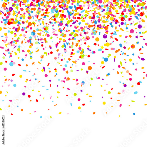 Vector: Confetti & Stars Confetti & Stars