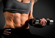 Photo: Fit woman abdomen muscle definition Fit woman abdomen muscle definition