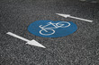 Radwegmarkierung