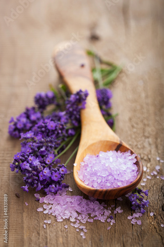 Photo: lavender salt for spa lavender salt for spa