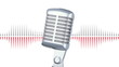 Retro Microphone with equalizer ,Loopable with alpha