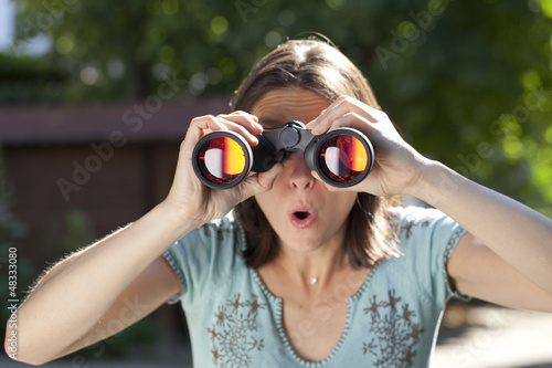Photo: voyeurism with binoculars voyeurism with binoculars
