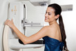Female Taking Mammogram X-ray Test
