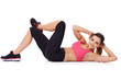 Photo: Beautiful young woman doing exercises Beautiful young woman doing exercises