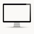 Computer display isolated on white background