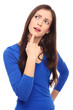 Young woman thinking