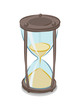 Vector illustration of hourglass