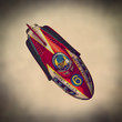 retro tin rocket