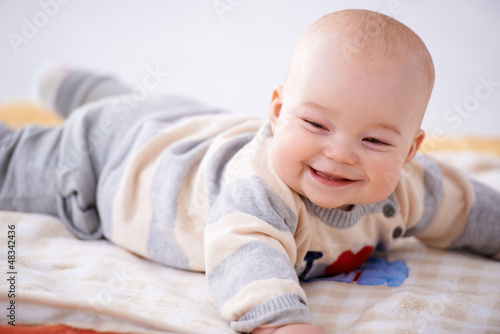 Photo: Adorable smiling baby Adorable smiling baby