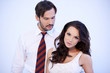 Photo: Beautiful Caucasian woman with herboyfriend Beautiful Caucasian woman with herboyfriend