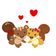 illustration of a pair of squirrel