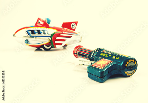Photo: space rocket and gun space rocket and gun