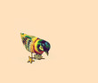 retro tin bird