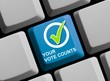 Your vote counts - Ihre Stimme zählt