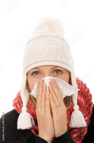Photo: Woman with a cold Woman with a cold